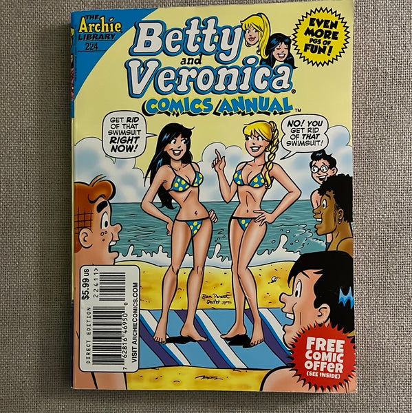 Betty and Veronica Comics Annual Double Digest #224 Archie Super Low Print Run! VF