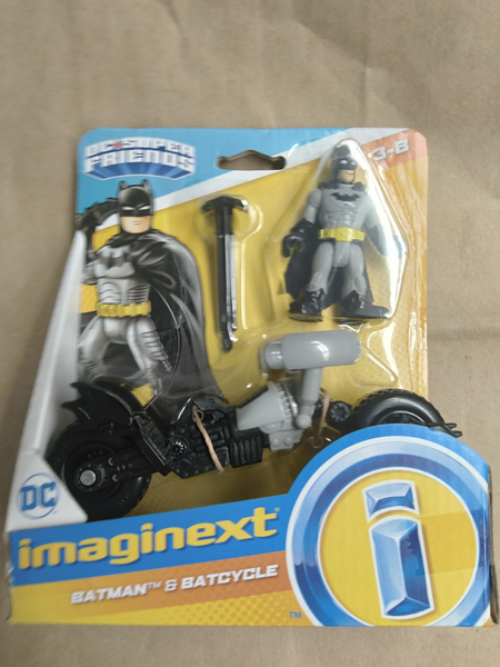 Imaginext batman discount and batcycle