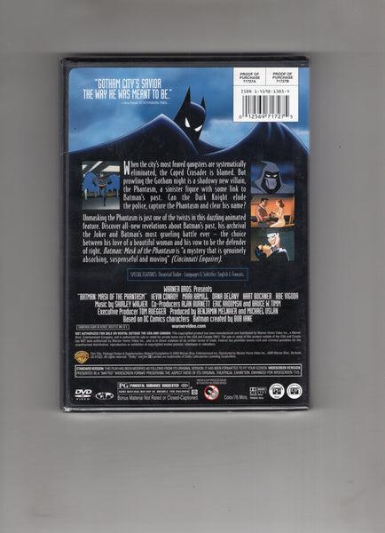 Bare overfyldt Start Opførsel Batman Mask Of The Phantasm DVD Sealed New! – East Bay Comics