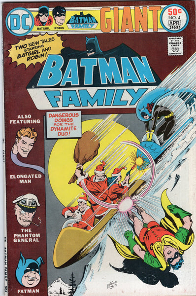 Batman Family #4 Batgirl! Robin! Elongated Man :( HTF Bronze Age Giant FN