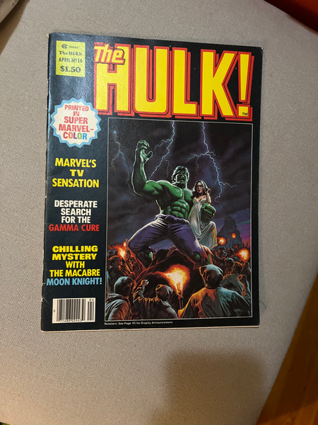 Rampaging Hulk Magazine #14 The Macabre Moon Knight! VG