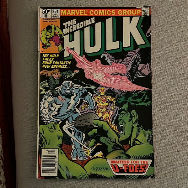 Incredible Hulk #254 First appearance of The U-Foes! Newsstand Variant VGFN