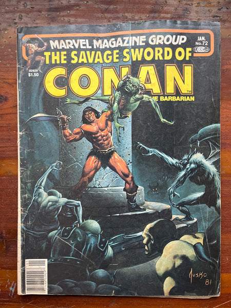 Savage Sword of Conan #72 Newsstand Variant VG