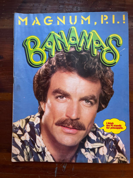 Bananas Magazine #48 Tom Selleck Magnum PI FN