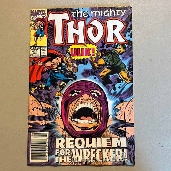 Thor #431 Vs Ulik! Newsstand Variant FVF