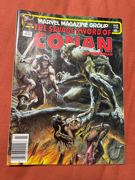 Savage Sword of Conan #86 Newsstand Variant FVF