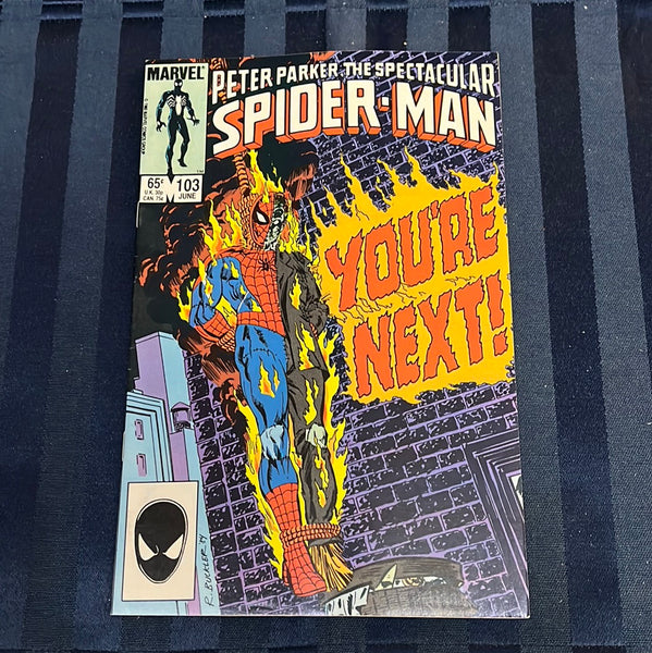 Spectacular Spider-Man #103 Introduces The Blaze! VF