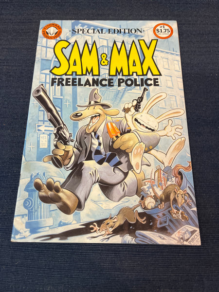 Sam and Max Freelance Police Special HTF Fishwrap 1987 FN