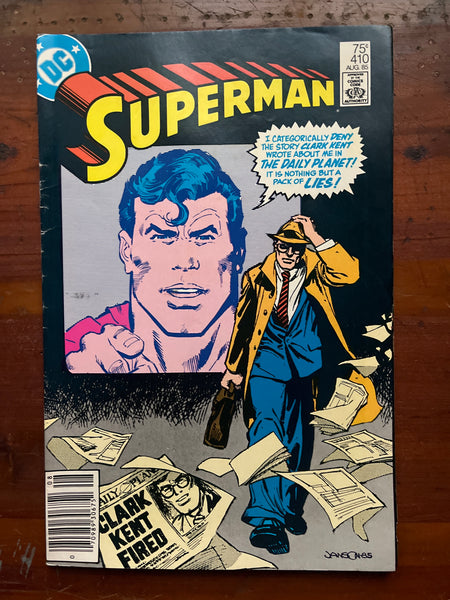 Superman #410 Newsstand Variant FVF