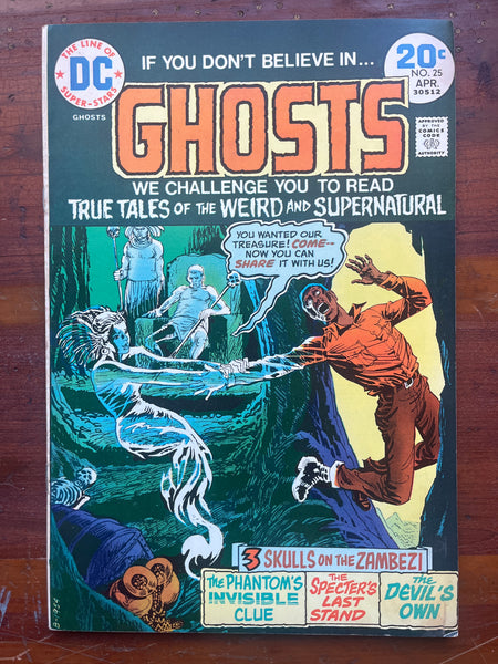 Ghosts #25 Bronze Age DC Horror! FVF