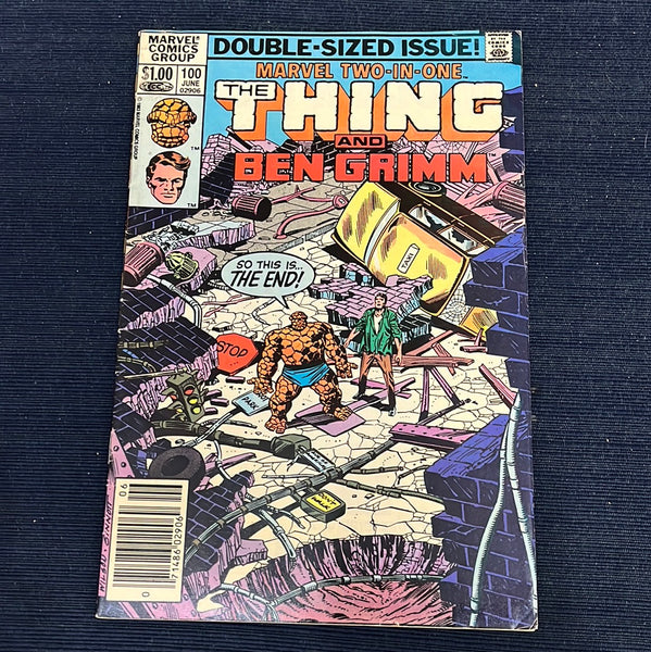 Marvel Two-In-One #100 This is The End! Newsstand Variant FN