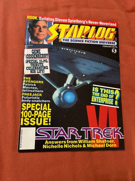 Starlog Magazine #175 Roddenberry’s Enterprise! VFNM