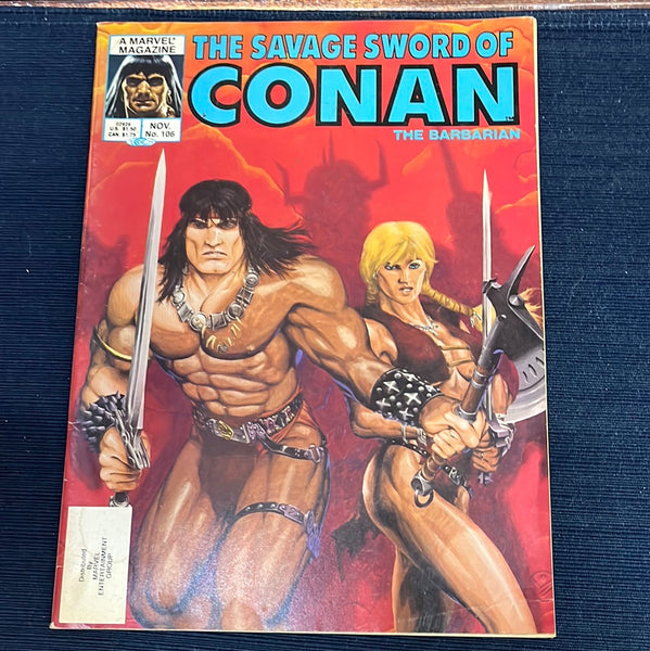 Savage Sword of Conan #106 Revenge! FN