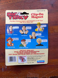 Dick Tracy Lips Manlis Character Clip on Magnet Figure Sealed on Card Rare Disney!