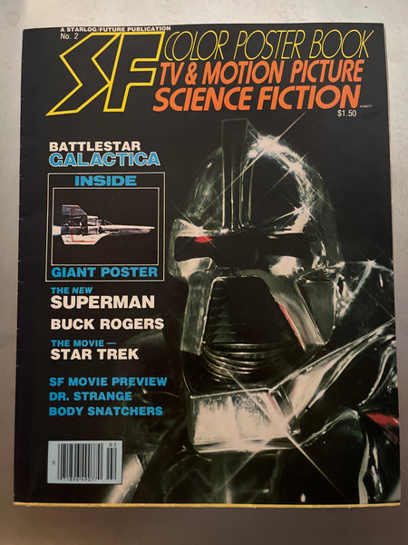 SF Color Poster Book Battlestar Galactica Superman Buck Rogers! HTF 1978 VF
