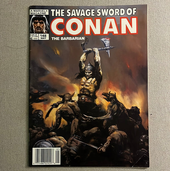 Savage Sword of Conan #148 Newsstand Variant FVF