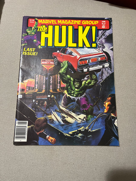 Rampaging Hulk Magazine #27 HTF Last Issue!  FVF