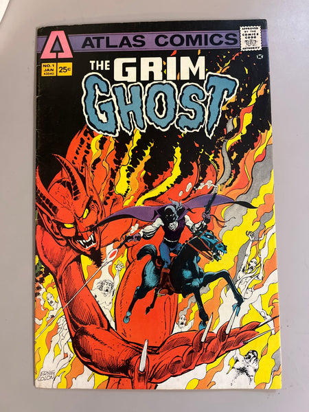 Grim Ghost #1 Atlas Comics Bronze Age Horror! FVF