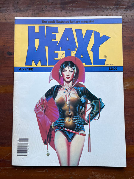 Heavy Metal Magazine April 1983 Kaluta Manara Jones Moebius! VF