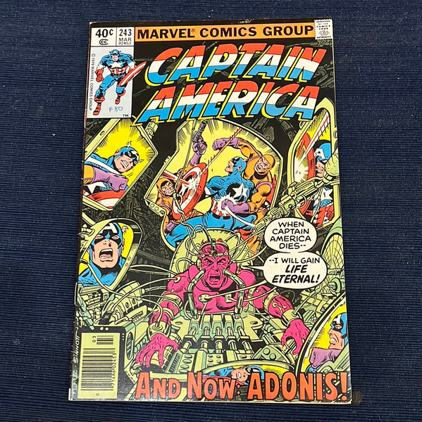 Captain America #243 Adonis! FN