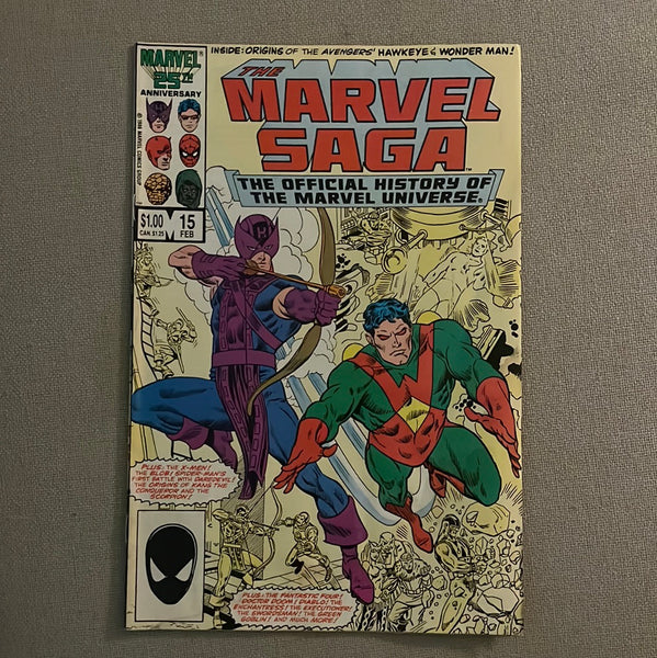 Marvel Saga #15 Hawkeye & Wonder Man! FN