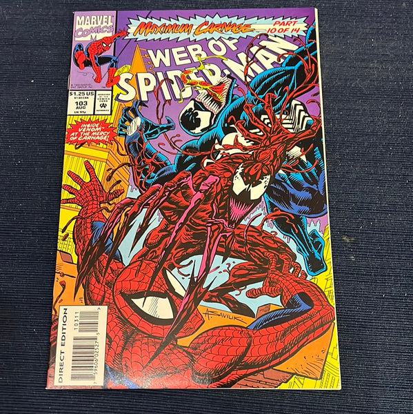 Web of Spider-Man #103 Maximum Carnage! VFNM