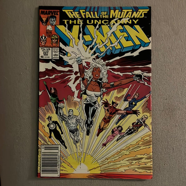 Uncanny X-Men #227 Fall Of The Mutants! Newsstand Variant VGFN