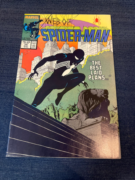Web of Spider-Man #26 Vess Art Black Costume VF