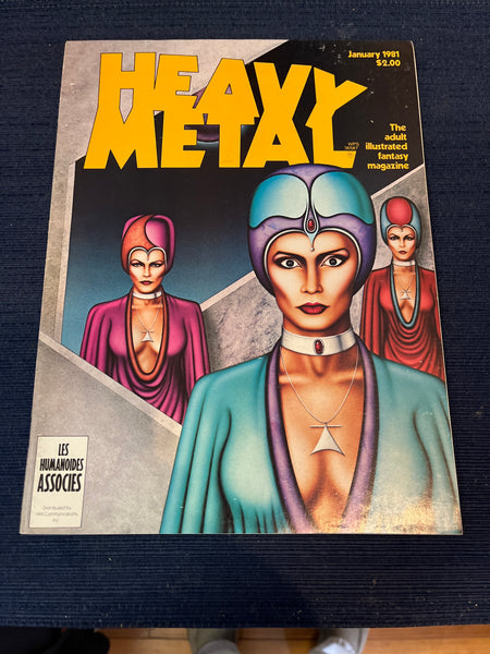 Heavy Metal Magazine January 1981 Corben Moebius FVF