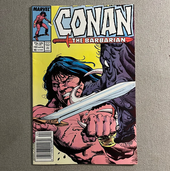 Conan The Barbarian #193 Newsstand Variant FVF