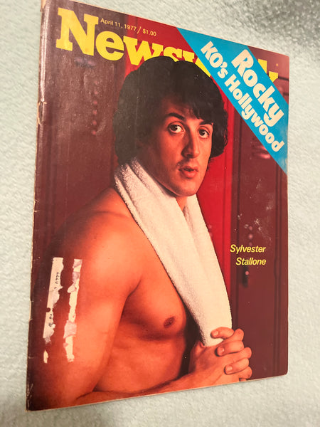 Newsweek Magazine April 11, 1977 Rocky KO’s Hollywood Sylvester Stallone Vintage VG