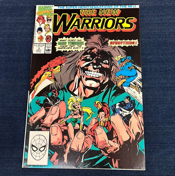 New Warriors #3 The Mad Thinker! VFNM