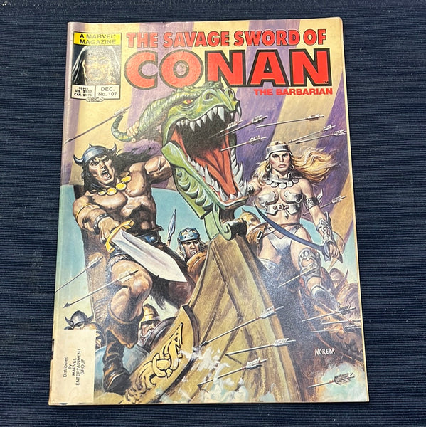 Savage Sword of Conan #107 Norem Art! FVF