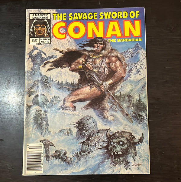Savage Sword Of Conan #110 Newsstand Variant FVF