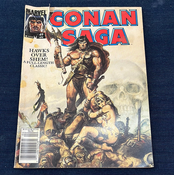Conan Saga #49 Newsstand Variant VG