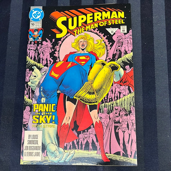 Superman The Man of Steel #10 Panic In The Sky! VFNM