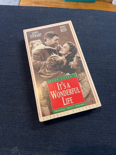 It’s A Wonderful Life Sealed VHS Jimmy Stewart Donna Reed Rare