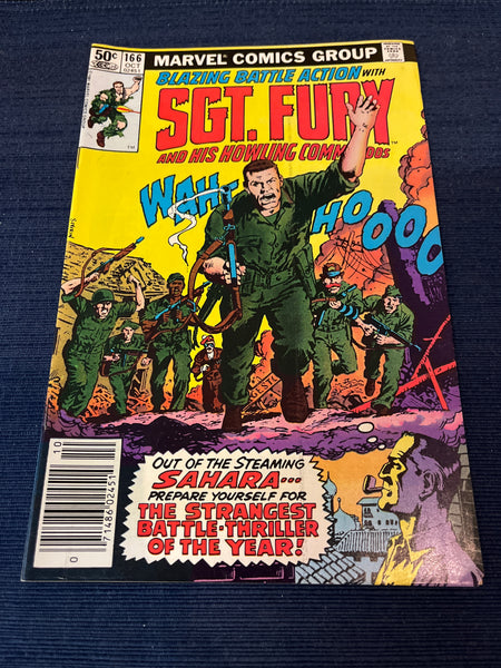 Sgt Fury and His Howling Commandos #166 HTF Newsstand Variant FVF