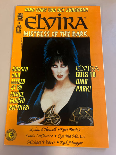 Elvira Mistress of The Dark #9 HTF Claypool Comics FVF