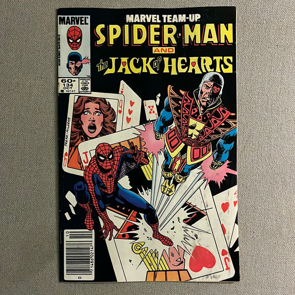 Marvel Team-Up #134 Jack of Hearts! Newsstand Variant FN