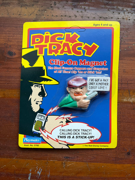 Dick Tracy Clip On Magnet Steve the Tramp Figure Sealed on Unpunched Card Rare Disney!