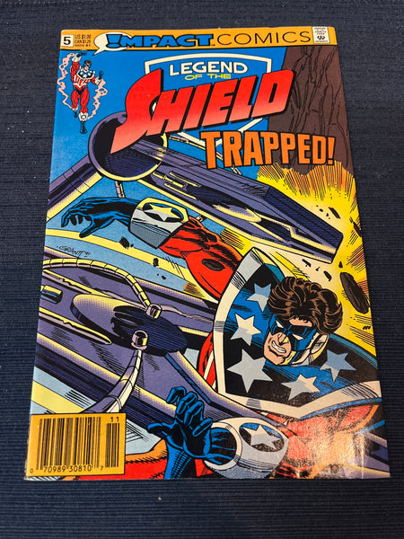 Legend of The Shield #5 Impact Comics Newsstand VF