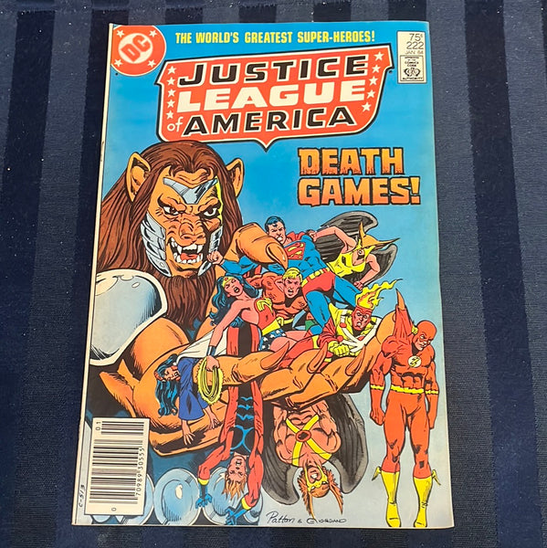Justice League of America #222 Newsstand Variant FN
