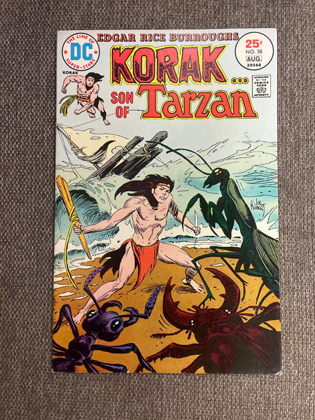 Korak Son of Tarzan #58 Giant Praying Mantis! VF