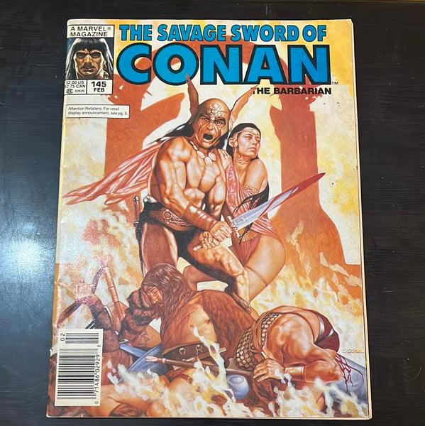 Savage Sword of Conan #145 Newsstand Variant FVF