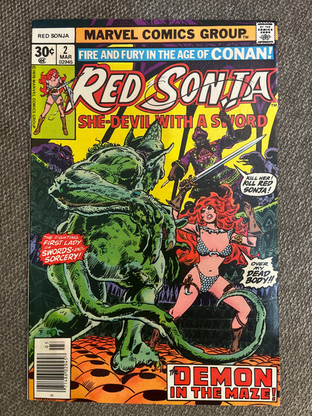 Red Sonja #2 She-Devil With A Sword! Thorne Art Bronze Age FVF