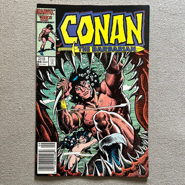 Conan The Barbarian #186 Newsstand Variant VF