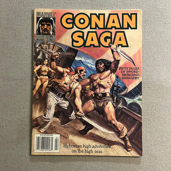 Conan Saga Magazine #71 Newsstand Variant FN