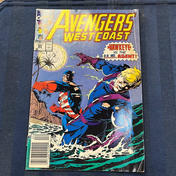 West Coast Avengers #69 Newsstand Variant FN