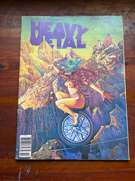 Heavy Metal Magazine October 1978 Corben Moebius VGFN